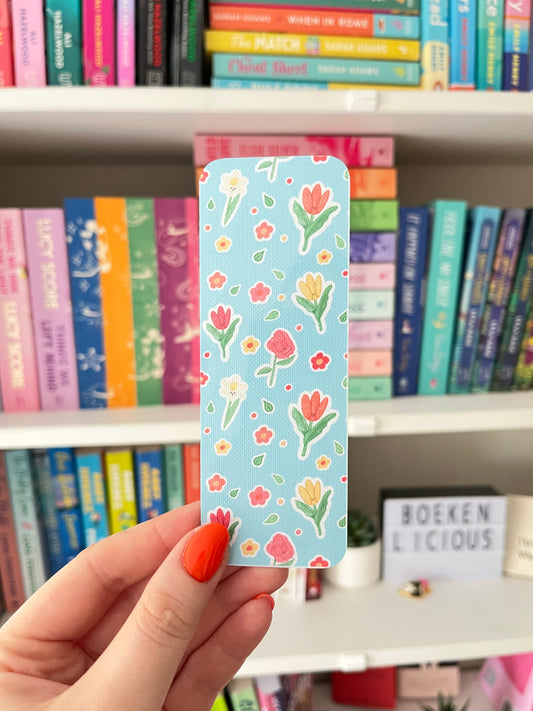 Floral Picnic Bookmark – Cozy Flower Reading Edition 🥑