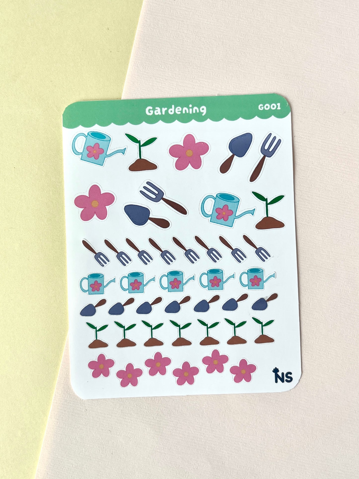 Gardening Planner Sticker Sheet – Plant Care Tracking Stickers 🥑