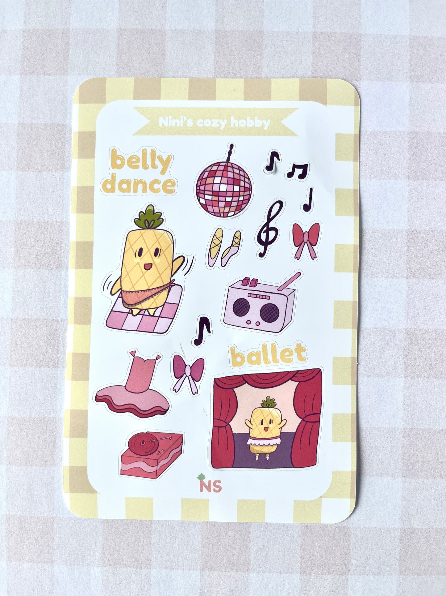 Nini Cozy Hobby Sticker Sheet – Soft Planner & Journal Stickers