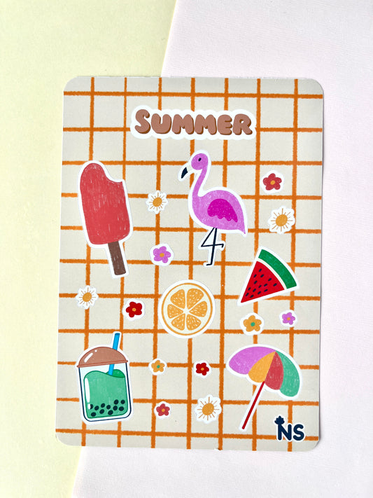 Summer Sticker Sheet – Cute Sunny Journal Stickers 🥑