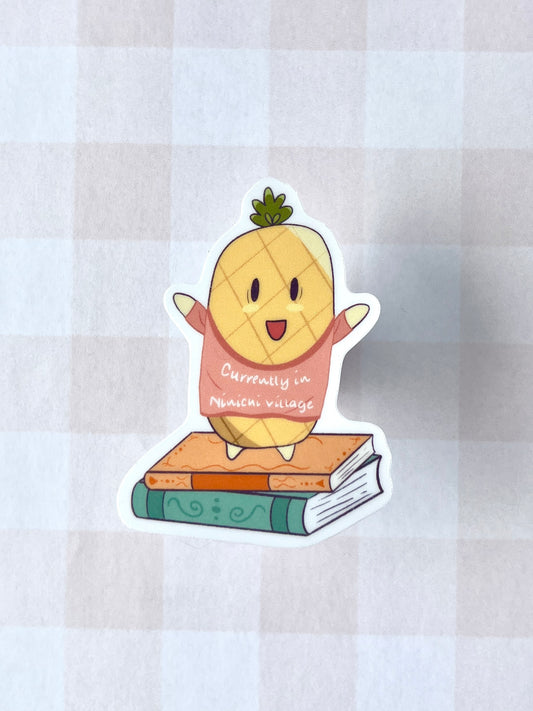 Nini Book Sticker - Currently in Ninichi Village
