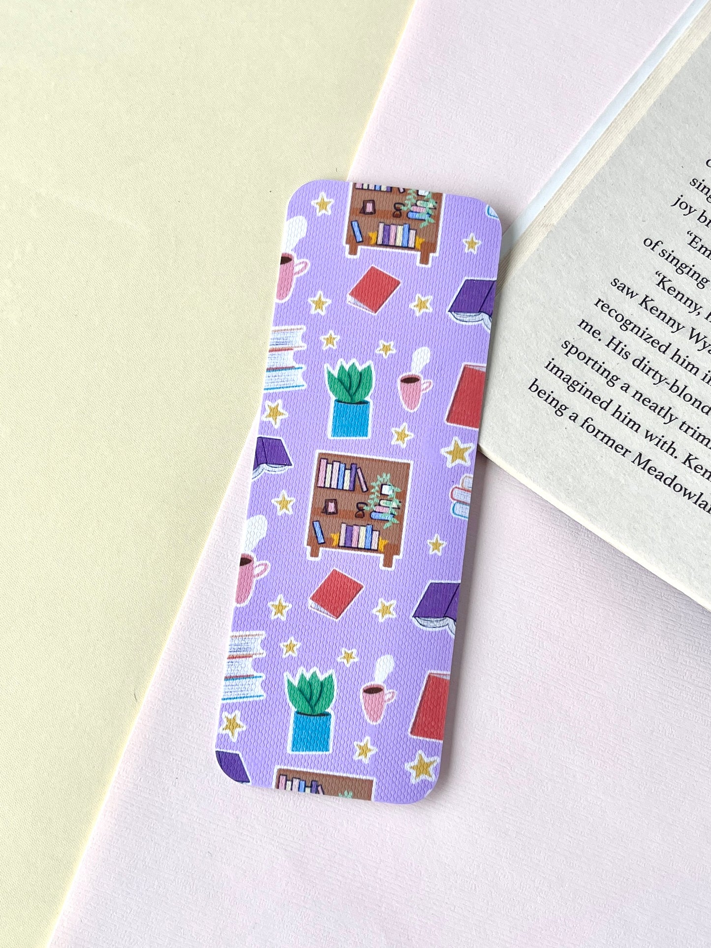 Cozy Reading Bookmark – Book Lover Illustration Edition 🥑