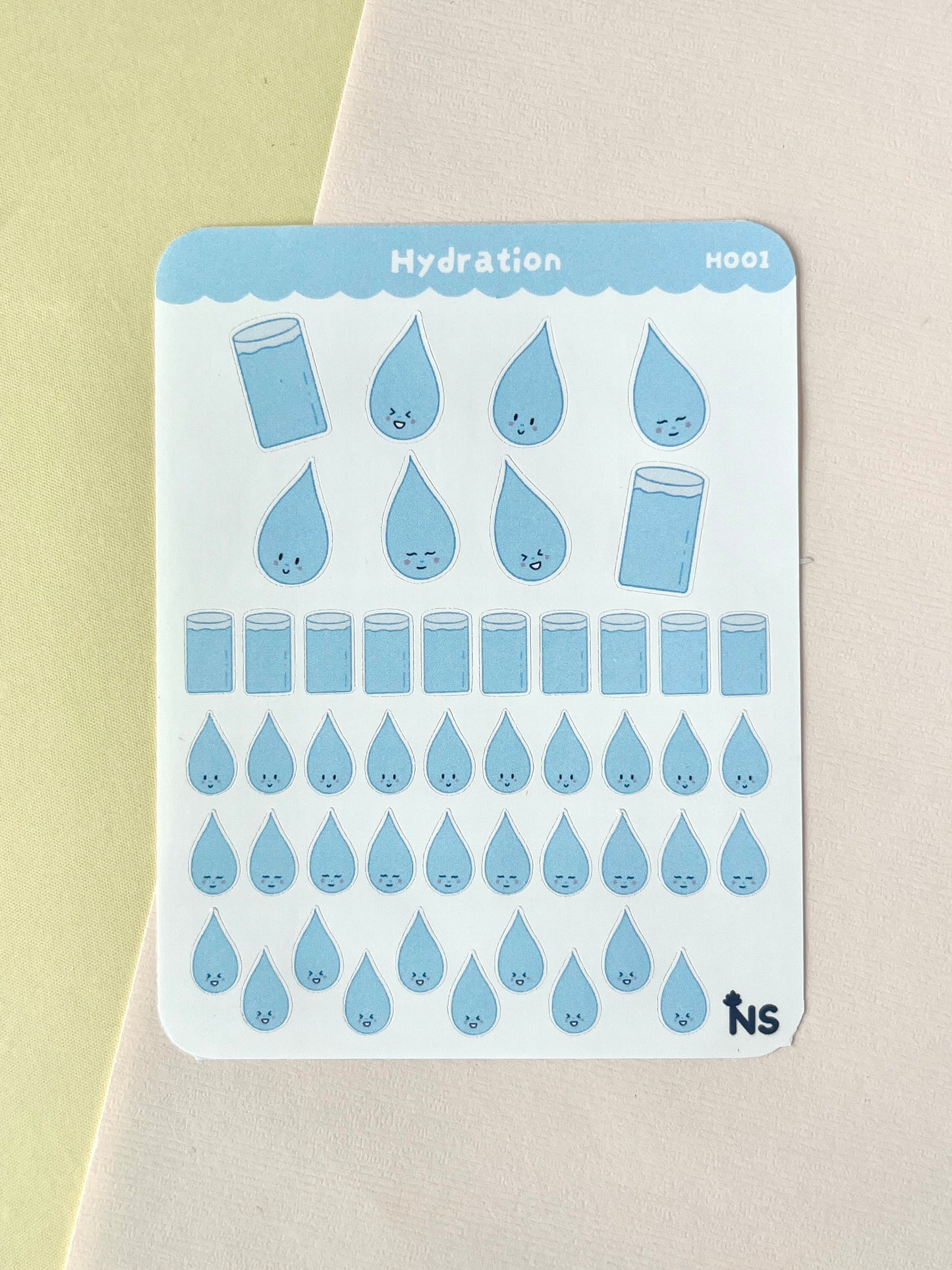 Hydration Planner Sticker Sheet – Water Tracking Stickers 🥑