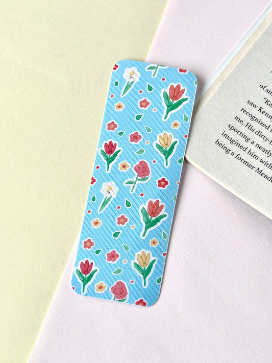 Floral Picnic Bookmark – Cozy Flower Reading Edition 🥑